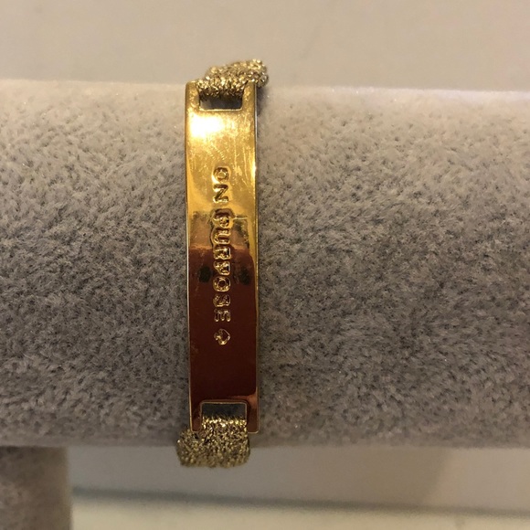 Kate Spade Friendship Bracelet “On Purpose” gold tone - Picture 1 of 11